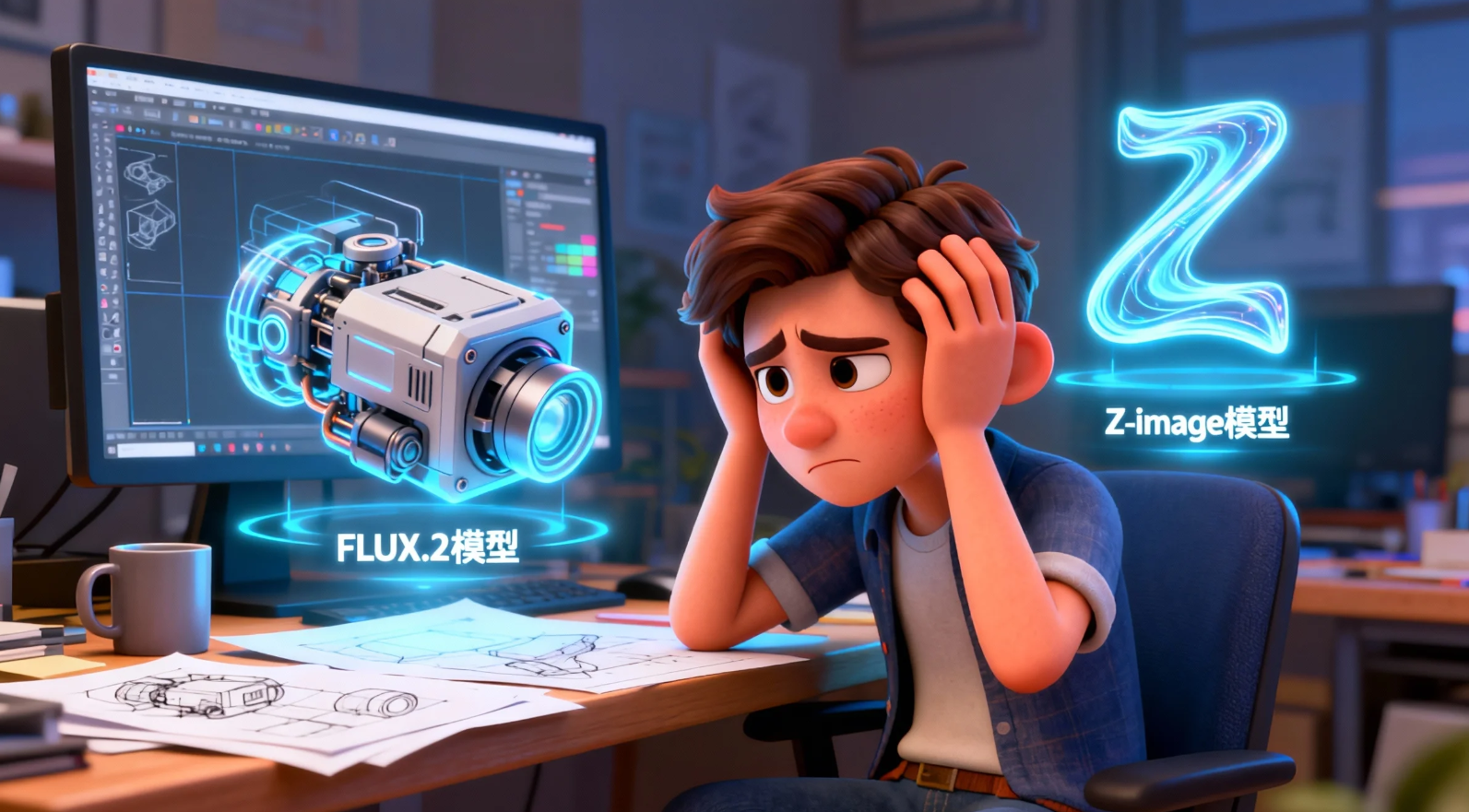 万象城AWC算力云上线FLUX.2、Z-image，AI 生图选对不选贵！